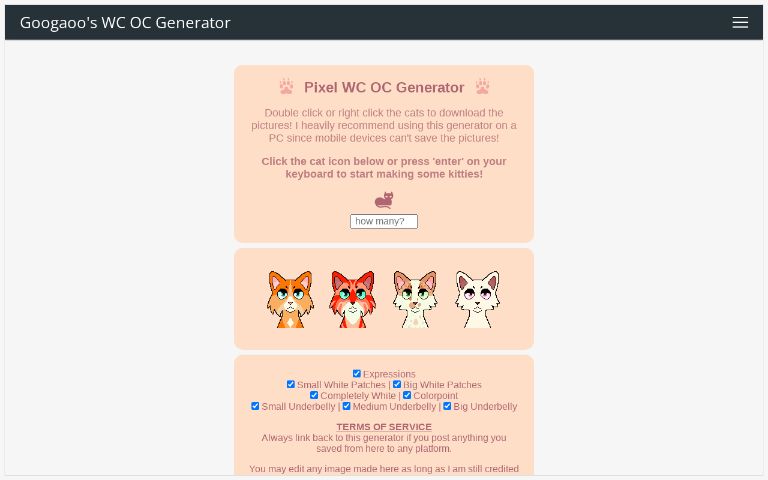 Googaoo Cat Generator