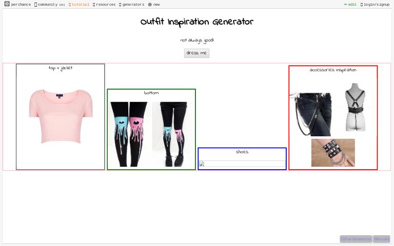 Outfit Inspiration Generator