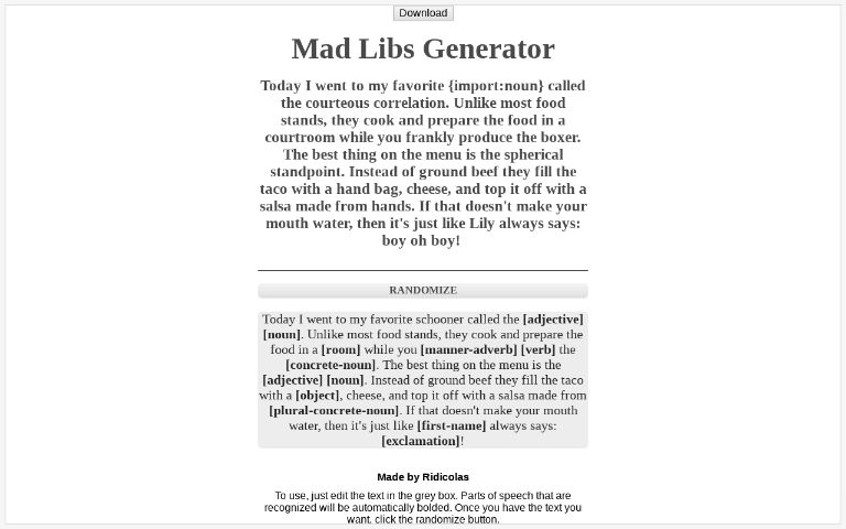 mad-libs-generator-perchance