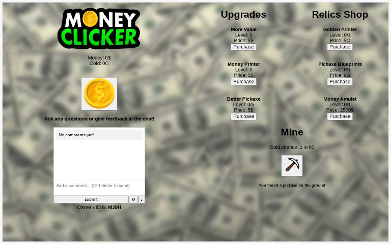 Money Clicker ― Perchance Generator