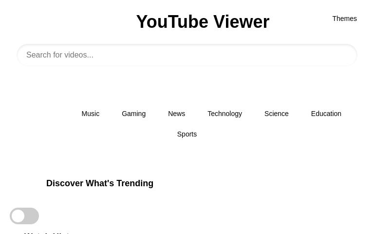 YouTube Viewer ― Perchance Generator