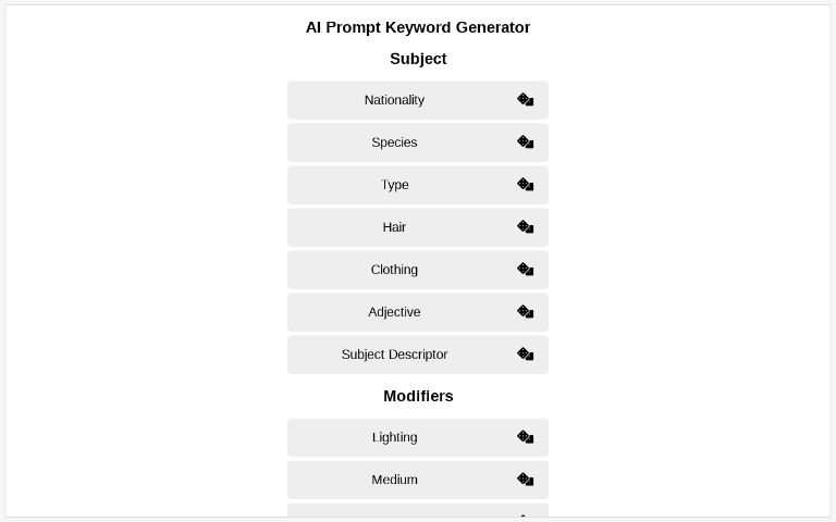 ai-prompt-keyword-generator