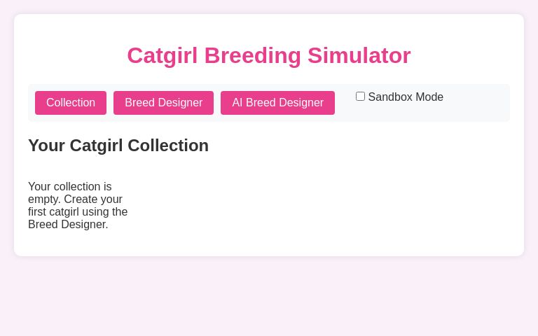 Catgirl Breeding Simulator ― Perchance Generator