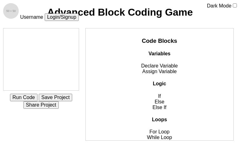 Advanced Block Coding Game ― Perchance Generator