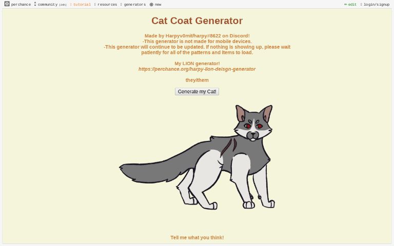 Cat Coat Generator