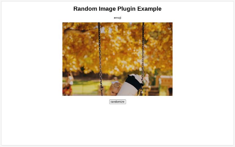 Random Image Plugin Example