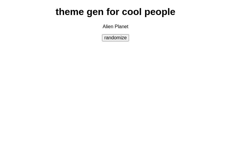 theme gen for cool people