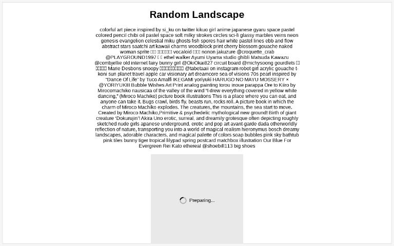 Random Landscape ― Perchance Generator