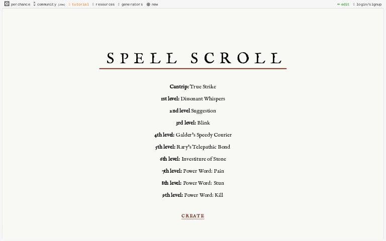 spell-scroll-generator-perchance