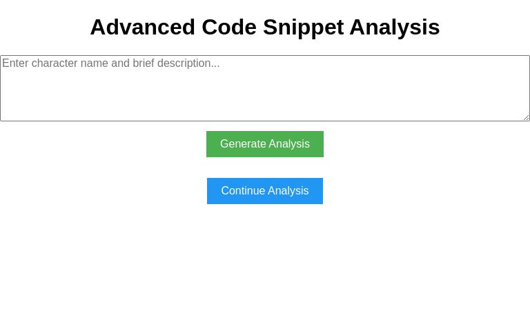 Advanced Code Snippet Analysis ― Perchance Generator