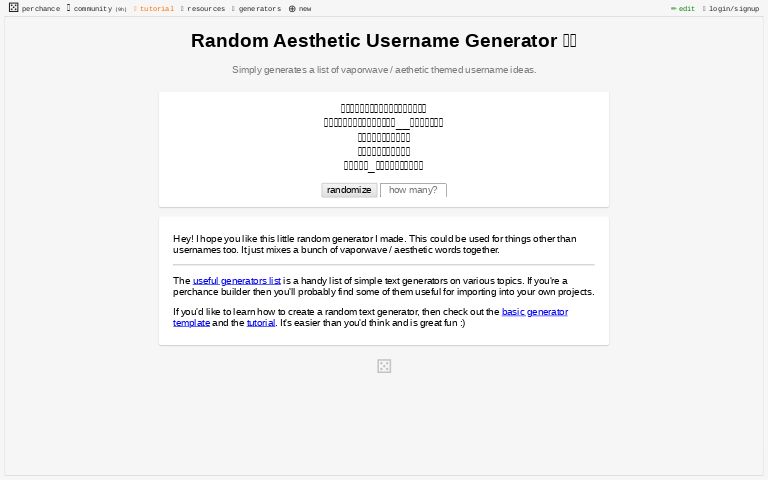 Aesthetic Roblox Usernames Generator