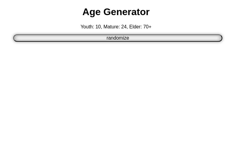 Age Generator