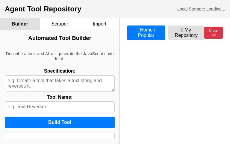 Agent Tool Repository ― Perchance Generator