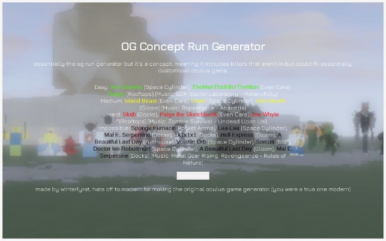 OG Concept Run Generator