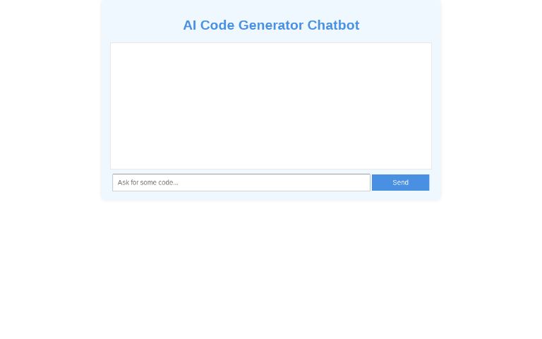 AI Code Generator Chatbot