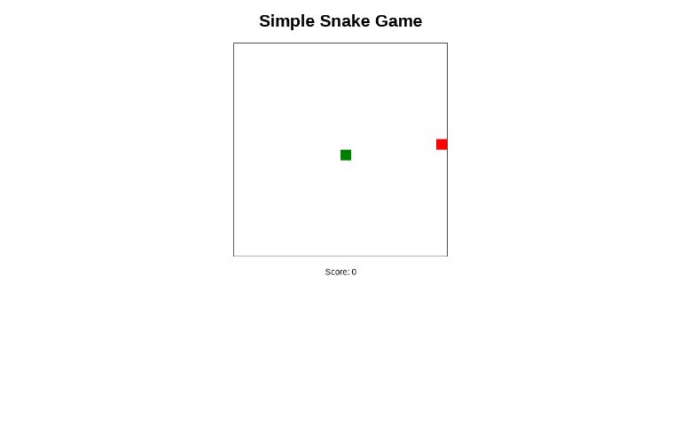 Simple Snake Game ― Perchance Generator
