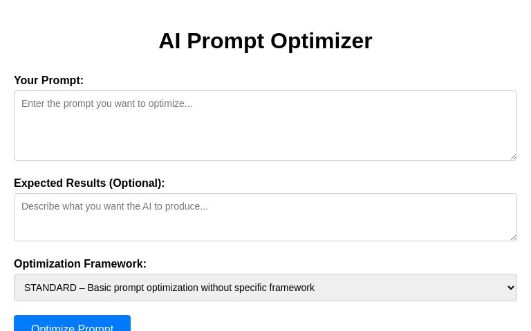AI Prompt Optimizer ― Perchance Generator