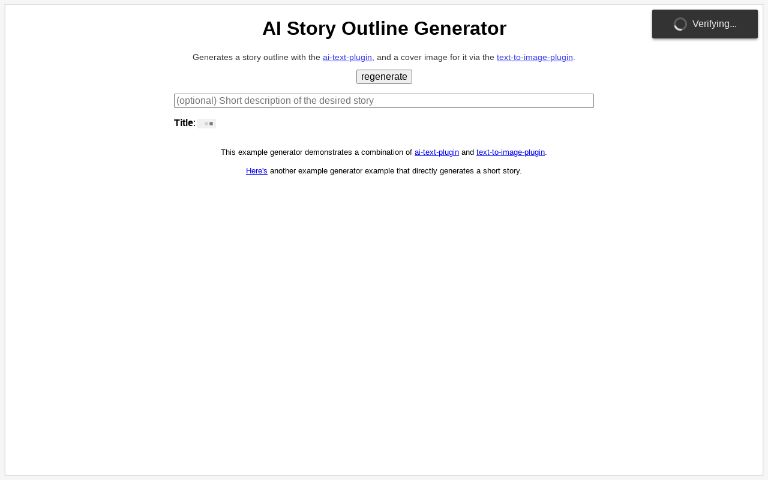 AI Story Outline Generator