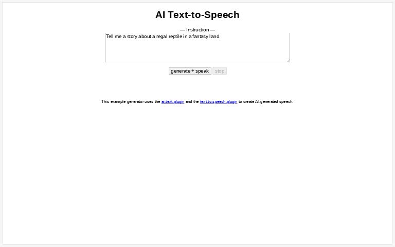 ai to write me a speech