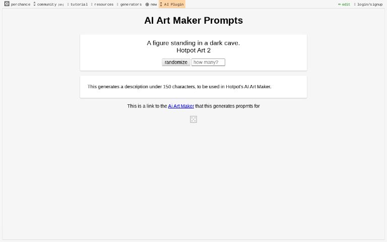 AI Art Maker Prompts ― Perchance Generator