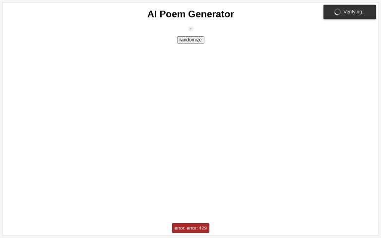 AI Poem Generator