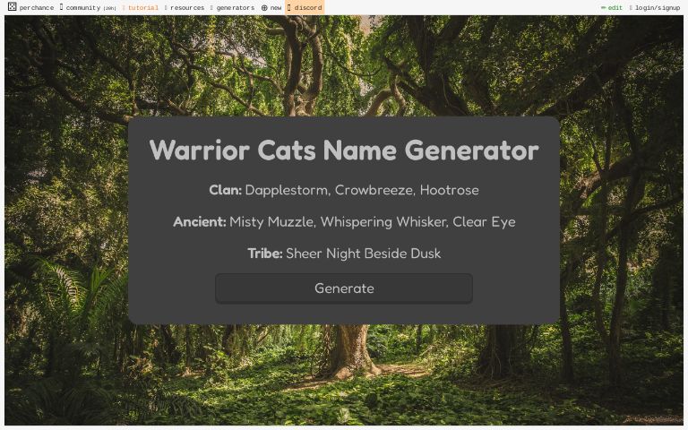 warrior-cats-name-generator