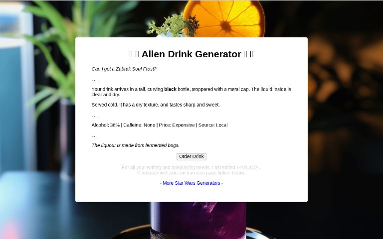 alien-drink-generator