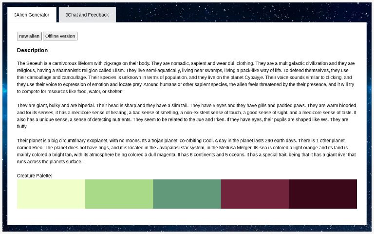 Alien Species Generator