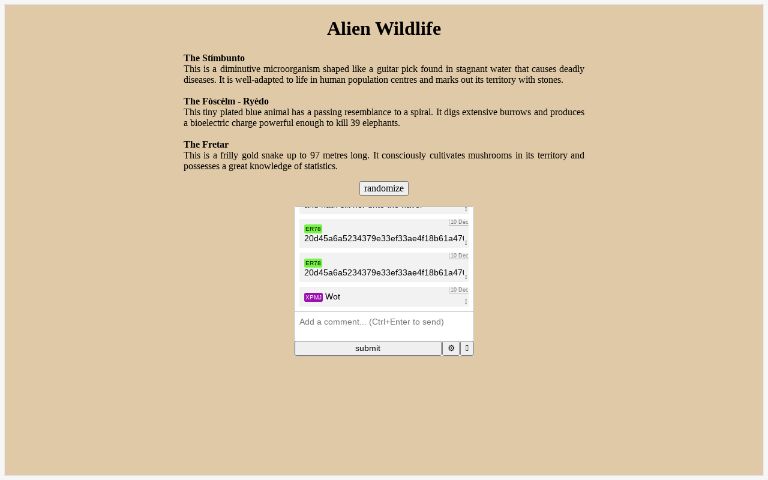 alien-wildlife-perchance-generator