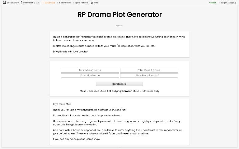 Plot Generator Rp