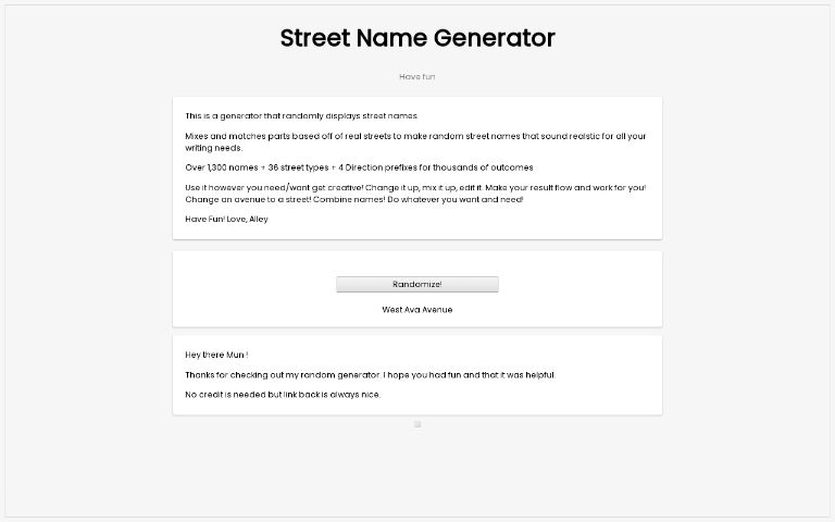 street-name-generator