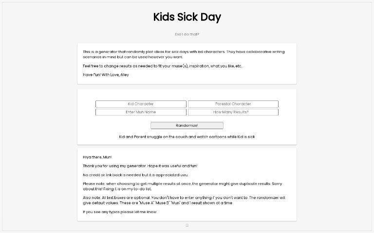 kids-sick-day-perchance-generator