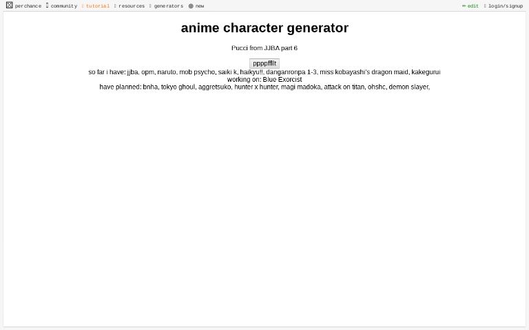 Anime Character Generator Tutorial 
