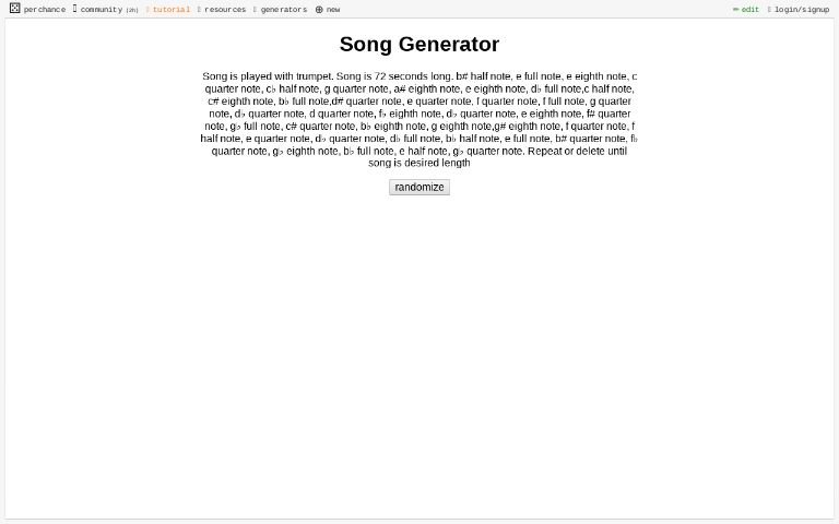 Song Generator