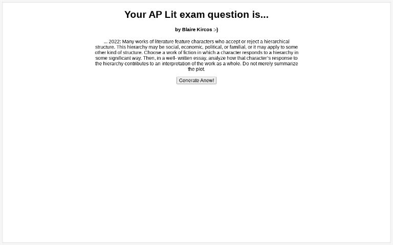 your-ap-lit-exam-question-is-perchance-generator