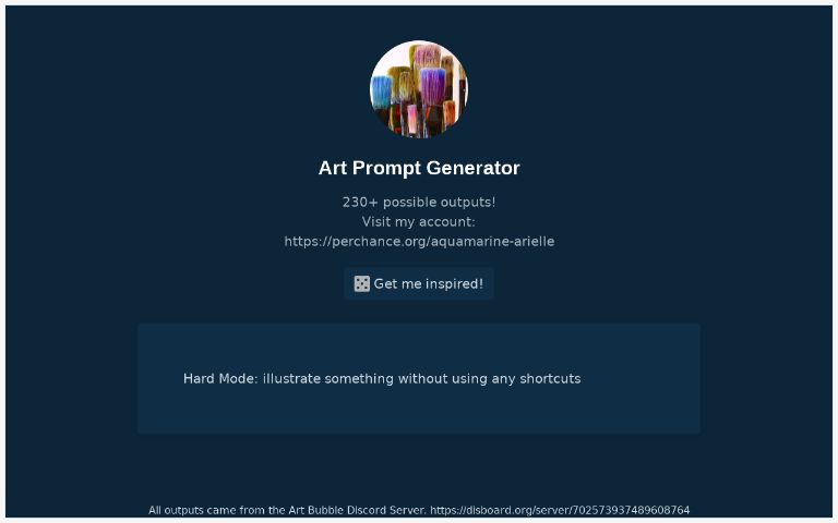 Art Prompt Generator ― Perchance