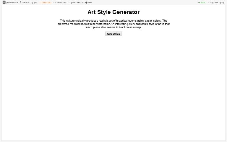 Art Style Generator