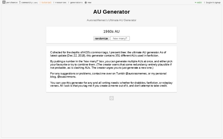 Your 2024 with AO3 ― Perchance Generator