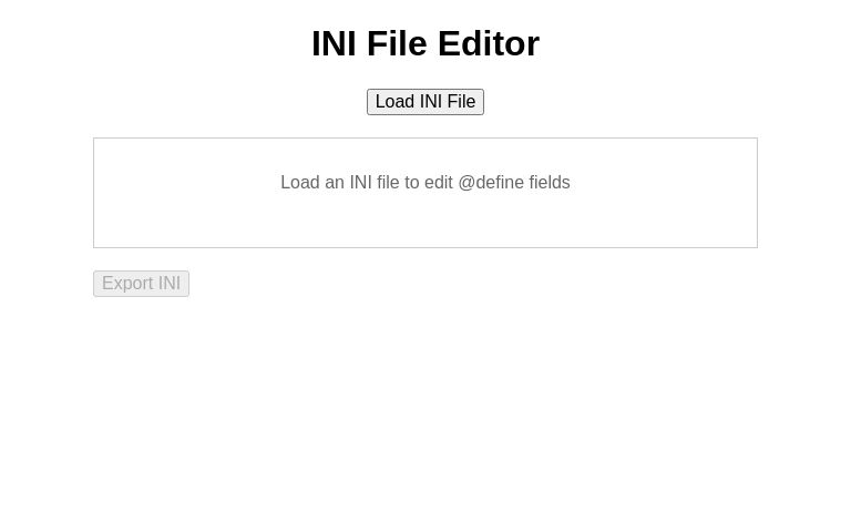 INI File Editor ― Perchance Generator