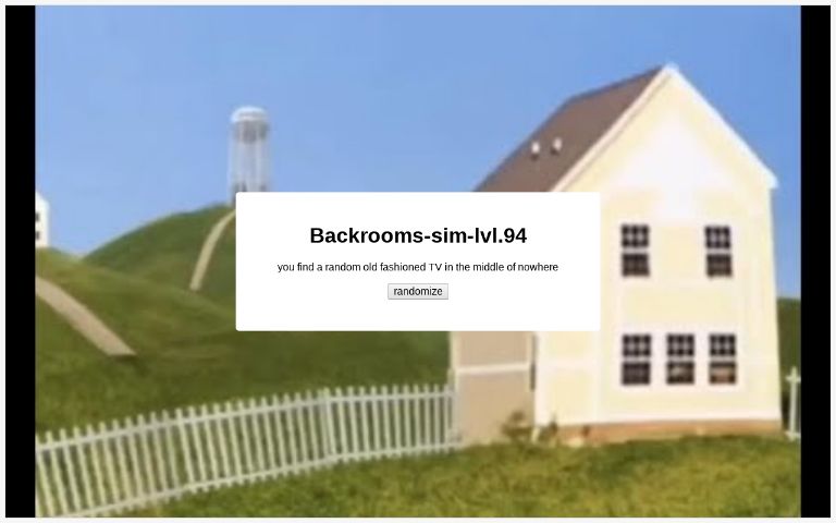 Backrooms-sim-lvl.94 ― Perchance Generator