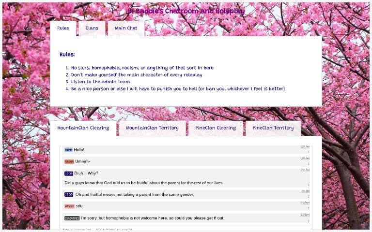 Bi Baddie's Chatroom and Roleplay