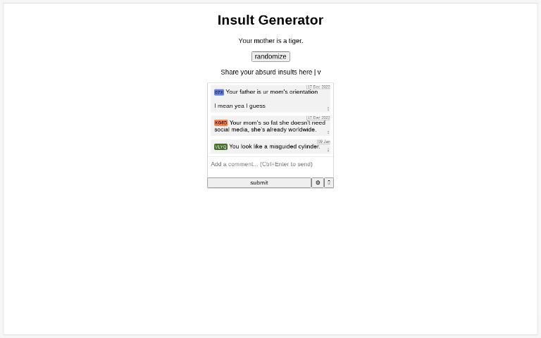 Insult Generator