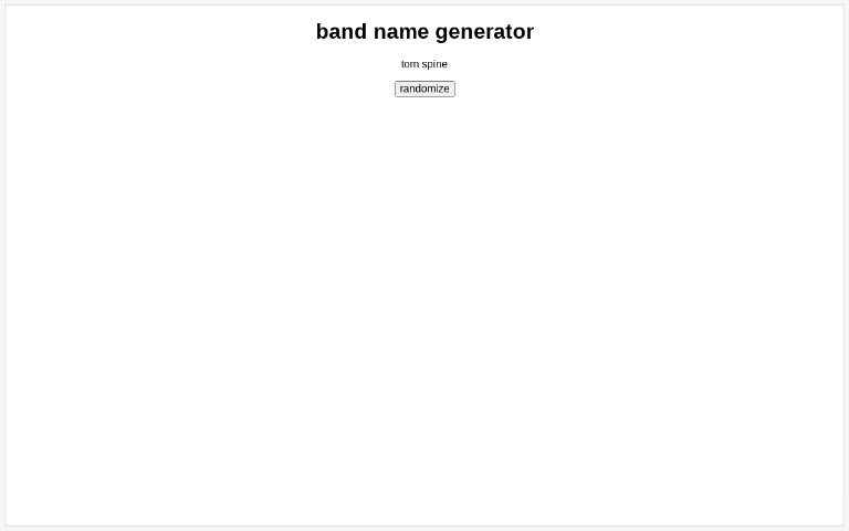 band-name-generator