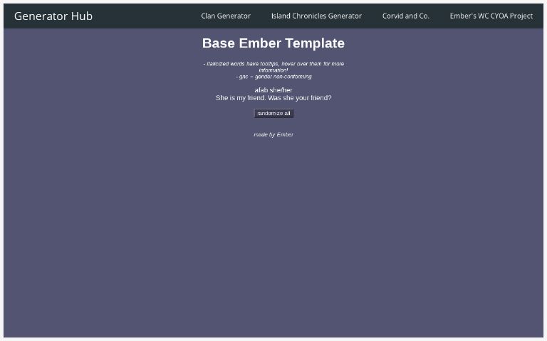 Base Ember Template ― Perchance Generator