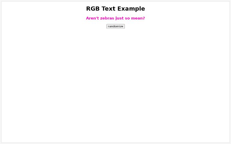 RGB Text Example ― Perchance Generator