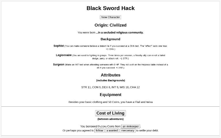 Black Sword Hack ― Perchance Generator