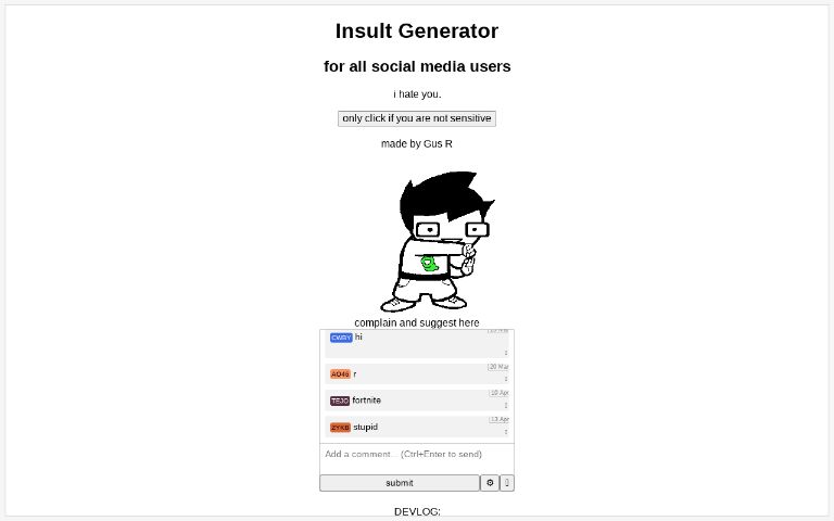 Insult Generator