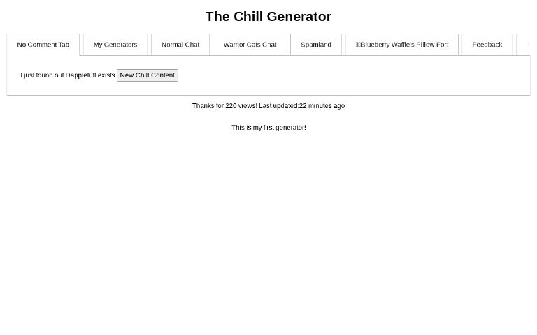 The Chill Generator