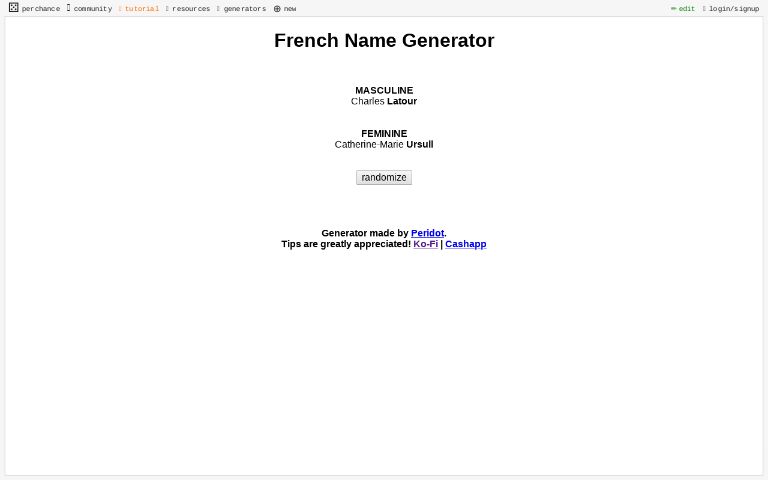 french-name-generator