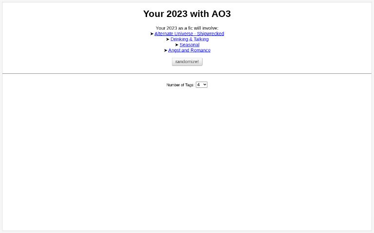 Katy Perry Futanari Porn - Your 2023 with AO3 â€• Perchance Generator